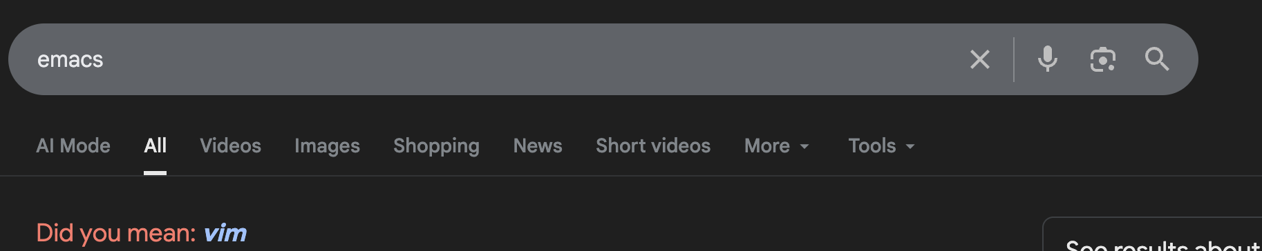 Do you mean Emacs